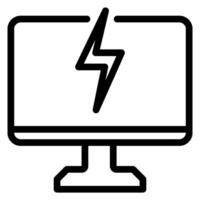 computer line icon vector