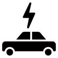 car glyph icon vector