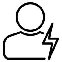 user line icon vector