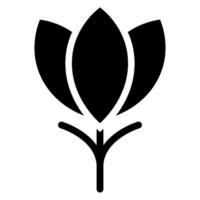 crocus glyph icon vector