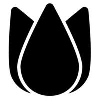 tulip glyph icon vector