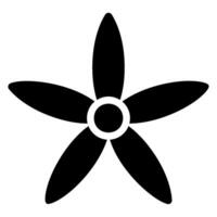 Pentas glyph icon vector