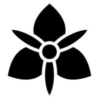 orchid glyph icon vector