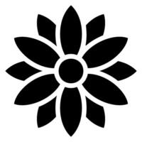 dahlia glyph icon vector