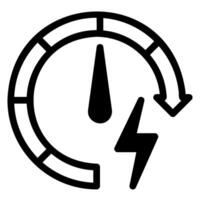 speed glyph icon vector
