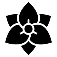 clematis glyph icon vector