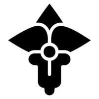 Cattleya glyph icon vector