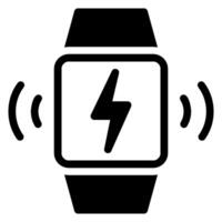 smartwatch glyph icon vector