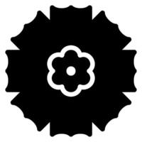 Dianthus glyph icon vector