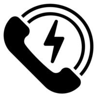 phone call glyph icon vector