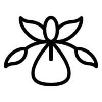 iris line icon vector