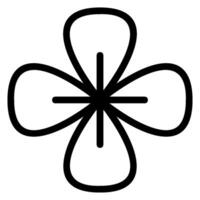 hydrangea line icon vector