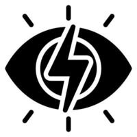 eye glyph icon vector