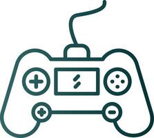 Gaming Console Line Gradient Icon vector
