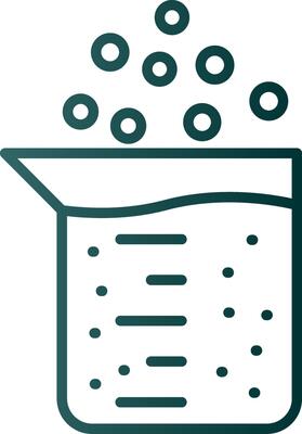 Beaker Line Gradient Icon