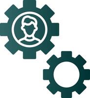 Draft Tools Glyph Gradient Icon vector