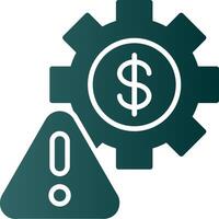 Factory Glyph Gradient Icon vector