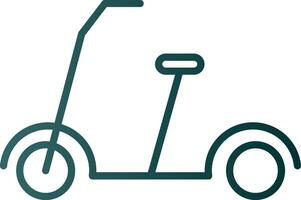 Kick Scooter Line Gradient Icon vector