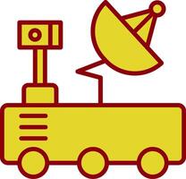 Mars Rover Vintage Icon Design vector