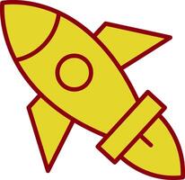 Rocket Vintage Icon Design vector