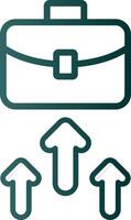Business Line Gradient Icon vector