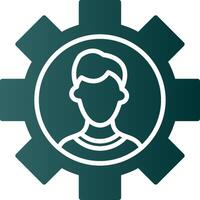 Coal Mining Glyph Gradient Icon vector