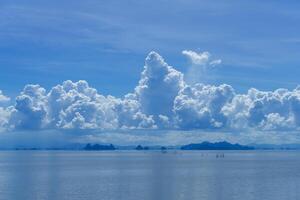 White cloud on the sky photo