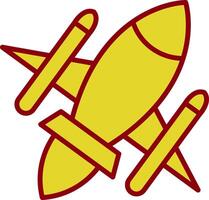 Rocket Ship Vintage Icon Design vector