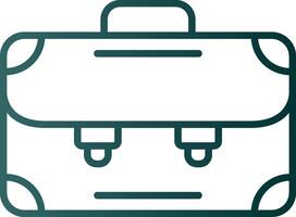 Briefcase Line Gradient Icon vector