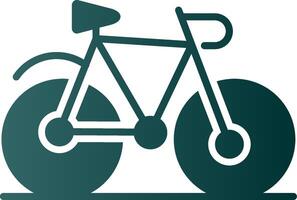 Bicycle Glyph Gradient Icon vector
