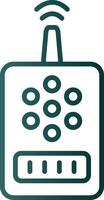 Device Line Gradient Icon vector