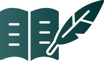 Literature Glyph Gradient Icon vector