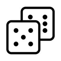 Dice icon set of 5 and 6. vector