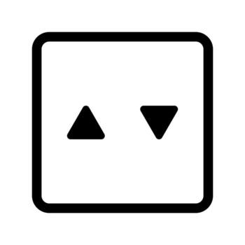 Elevator button icon. Up and down buttons. vector