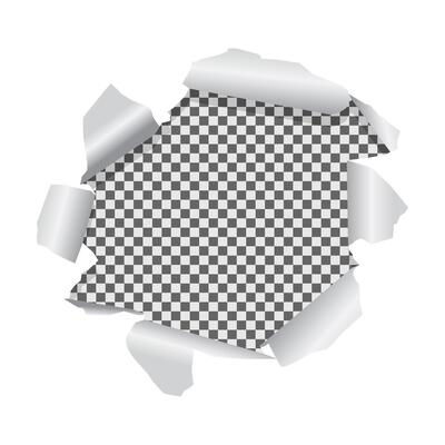 Paper Cut Effect with white Background