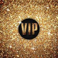 Glitter texture isolated on golden background. VIP Golden Background vector