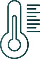 Thermometer Line Gradient Icon vector