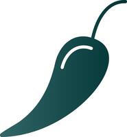 Chilli Glyph Gradient Icon vector