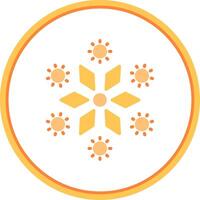 Firework Flat Circle Icon vector