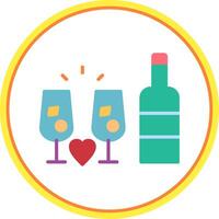 Drink Flat Circle Icon vector