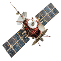 Space satellite on isolated transparent background png