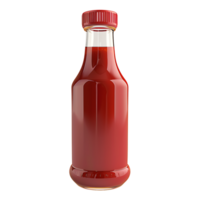 Ketchup bottle on isolated transparent background png