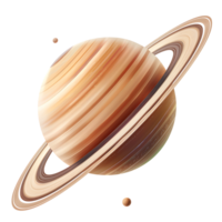 Saturne planète sur isolé transparent Contexte png