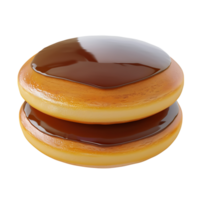 Dorayaki pancake on isolated transparent background png