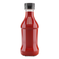 Ketchup bottle on isolated transparent background png