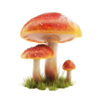 Mushroom on isolated transparent background png