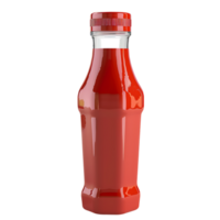 salsa de tomate botella en aislado transparente antecedentes png