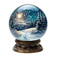 Snow globe on isolated transparent background png