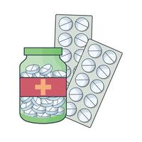 illustration of medicine vector