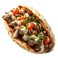 Halifax donair on isolated transparent background png